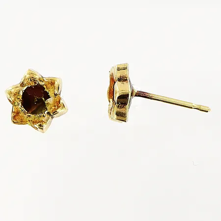 Örhängen defekta, inga stopp, 18K Vikt: 0,6 g