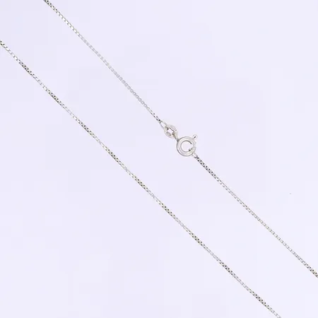 Halskedja 38cm bredd 1mm silver 925/1000 Vikt: 2 g