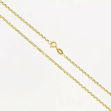 Kedja Ärtlänk längd 51,5cm, bredd 2mm 18K  Vikt: 2,6 g
