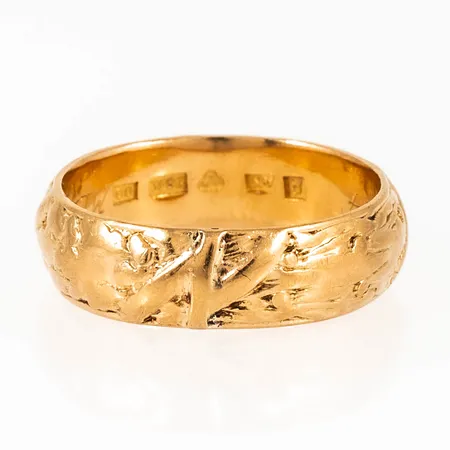 Ring personlig gravyr 18K 7,8g. 