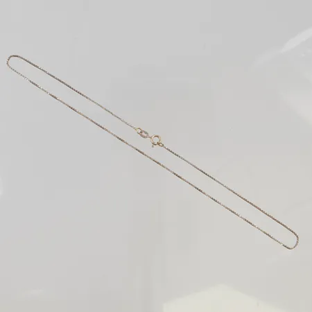 Kedja Venezia 38cm bredd 1mm bör omrodieras 18K 2,9g.
