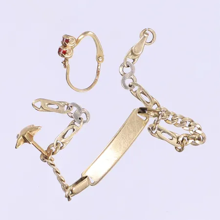 Diverse guld defekt 14K  Vikt: 3,7 g