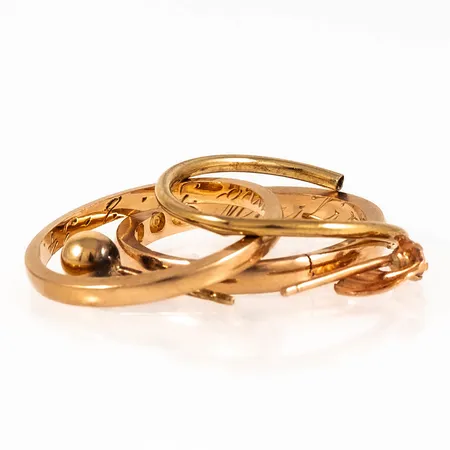 Diverse defekt/graverat guld 18K 4,3g. 