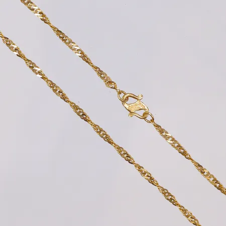 Kedja Singapore 48cm bredd 2mm 22K Vikt: 5,5 g