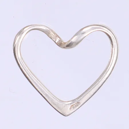 Hänge hjärta 18x20mm silver 925/1000  Vikt: 1,3 g