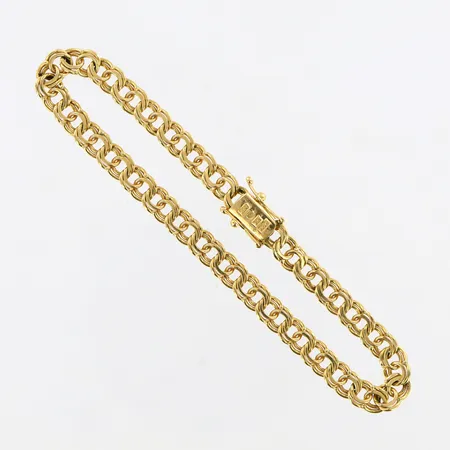 Armband Bismarck längd 18,5cm, bredd 5mm, 18K  Vikt: 9,6 g