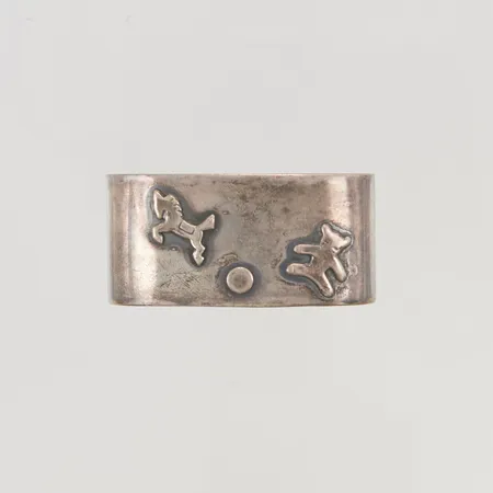 Servettring 45mm gravyr, 830/1000 Silver 23,3g.