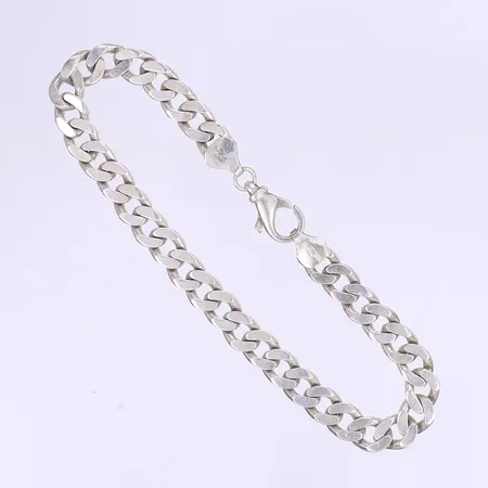 Armband pansar 21,5cm bredd 8mm, Guldfynd, silver 925/1000  Vikt: 19,1 g