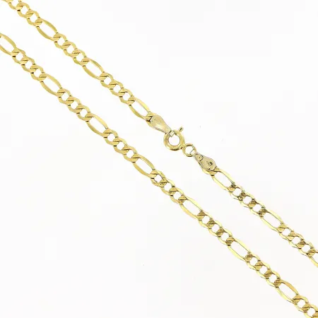 Kedja Figaro längd 55,5cm, bredd 3mm, ihåligt, 14K Vikt: 4,1 g
