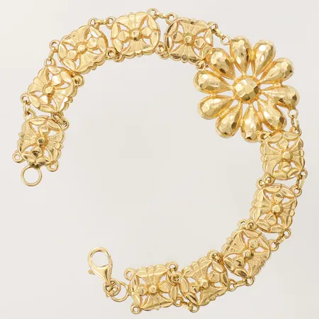 Armband längd 20cm, bredd 11,5-26mm, 18K  Vikt: 11,1 g