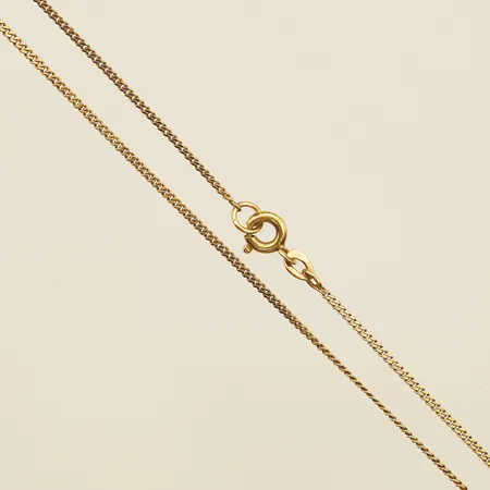 Kedja Pansar längd 40,5cm, bredd 1mm, 14K  Vikt: 1,7 g