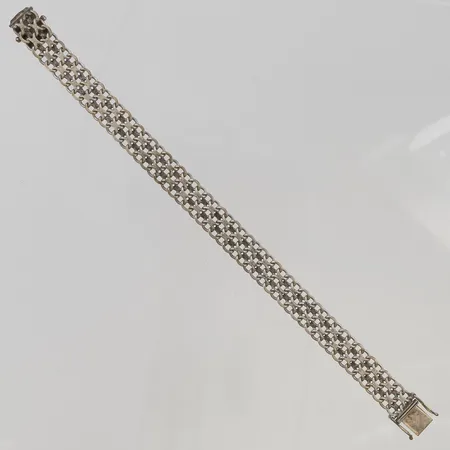Armband x-länk 19cm bredd 10mm 830/1000 Silver 16,9g.