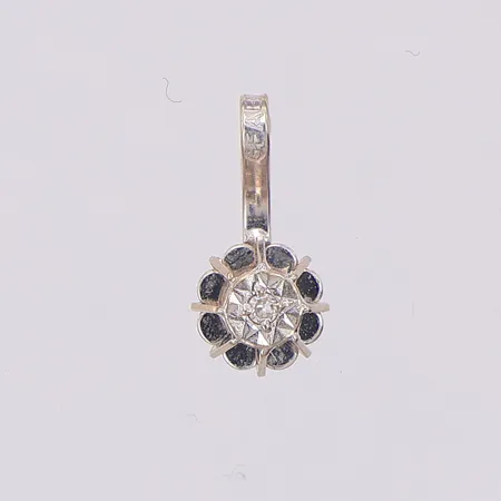 Hänge diamant ca 0,01ct Guldfynd längd 11mm ca Ø5,5mm, 18K Vikt: 0,4 g