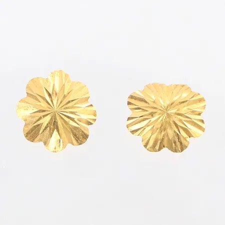 Ett par örhängen, Ø8,5mm, skev, 18K Vikt: 0,4 g