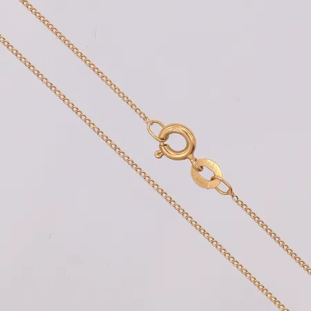 Kedja Pansar längd 43cm bredd 0,9cm, kattfot, 18K Vikt: 1,4 g