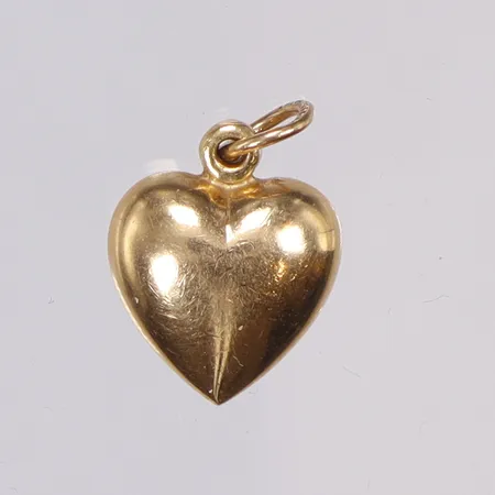 Hänge hjärta 10x16mm inklusive hängöglan 18K Vikt: 1,6 g