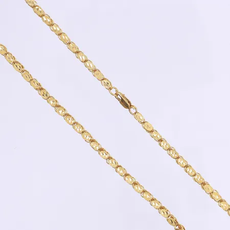 Halskedja Aleppo 54,5cm, bredd 5mm, 21K  Vikt: 16,2 g