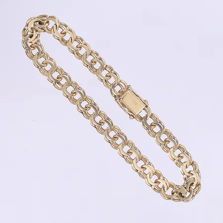 Armband Bismarck 20cm, bredd 8mm, 14K Vikt: 17 g