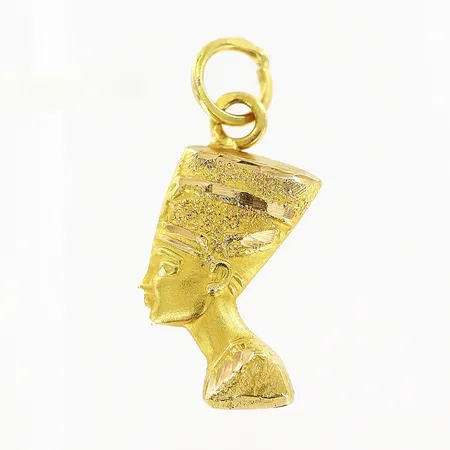 Hänge nefertiti längd 23mm, bredd 5-8mm, 18K Vikt: 0,9 g