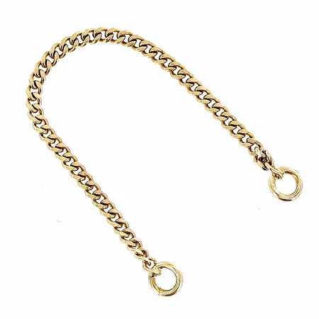 Länkbit Pansar längd 50mm, bredd 1mm, 18K Vikt: 0,4 g
