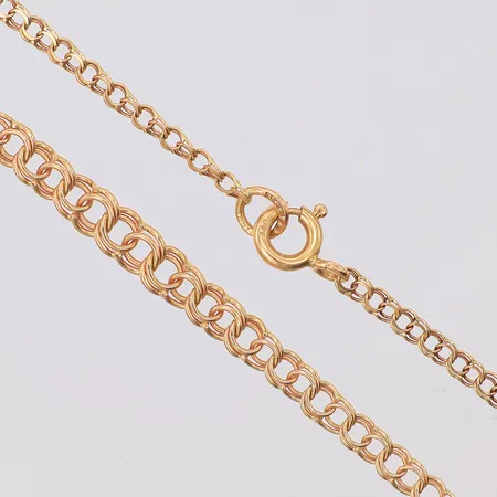 Collier Bismarck doserad längd 42cm bredd 2,4-4,4mm, NSE, 18K Vikt: 4,3 g