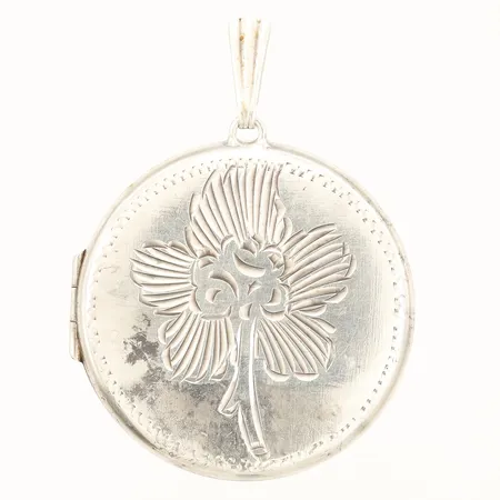 Medaljong Ø32mm slitage silver Vikt: 7,9 g