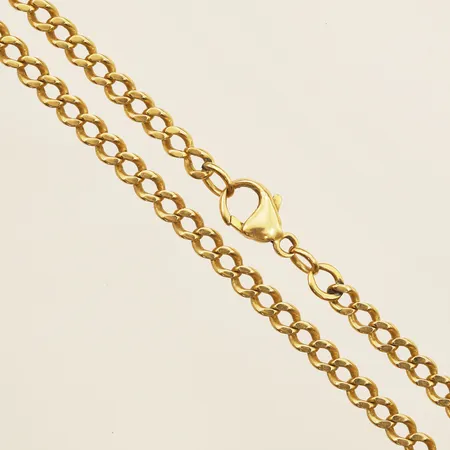 Kedja Pansar längd 64cm, bredd 4mm, buckligt lås 18K Vikt: 29,1 g