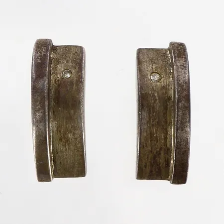 Örhängen 6x15mm, små stenar silver 925/1000 Vikt: 3,9 g