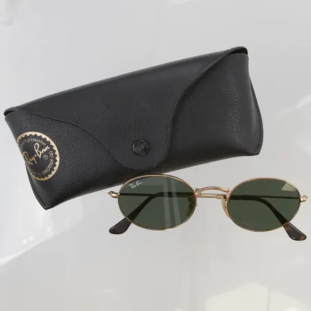 Solglasögon Ray-Ban Oval Flat Lenses modell:RB3547-N i etui.