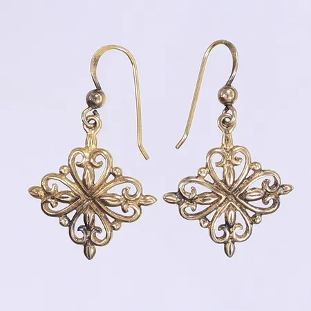 Ett par örhängen 35x20mm förgyllt silver något missfärgat 925/1000 Vikt: 3,3 g