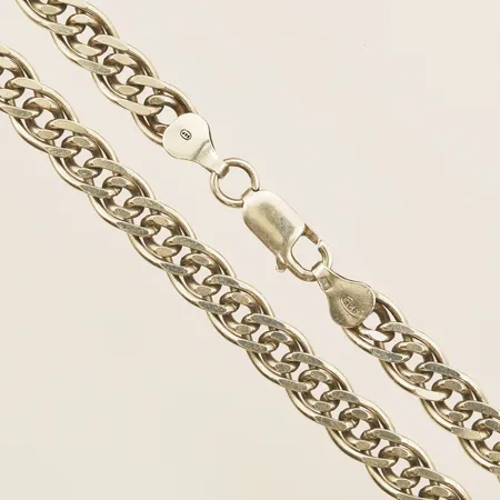 Kedja längd 55cm, bredd 7mm, 925/1000 silver Vikt: 37 g
