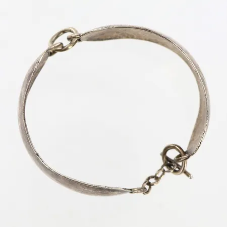 Armband halvstelt, Ø19cm, ostämplad, 830/1000 silver Vikt: 42,5 g