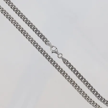 Halskedja Pansar, 51cm, bredd 5mm, GHA 925/1000 silver Vikt: 31,1 g