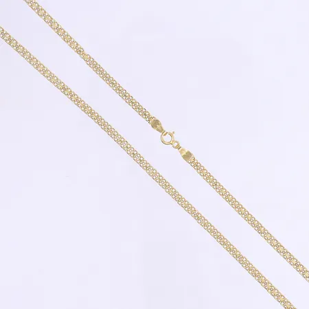 Halskedja X-länk 44cm bredd 3mm 18K  Vikt: 4,2 g