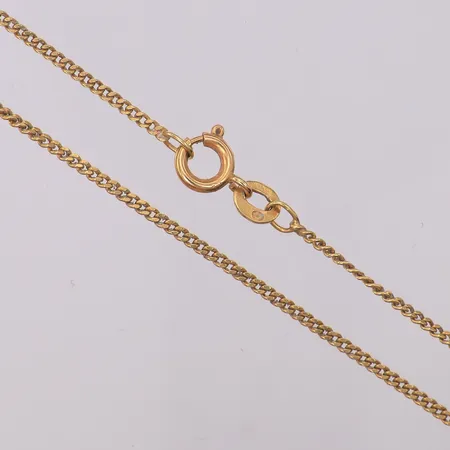 Kedja Pansar längd 47cm bredd 1,4mm, kattfot, 18K Vikt: 3,5 g