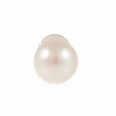 Ett udda örhänge med odlad vit pärla Ø 5,5mm, snurrebuss saknas, men ny i plast medföljer, 18K 0,3g. 