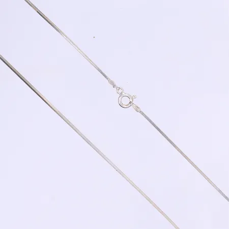 Halskedja 43cm bredd 1mm silver 925/1000  Vikt: 4,6 g