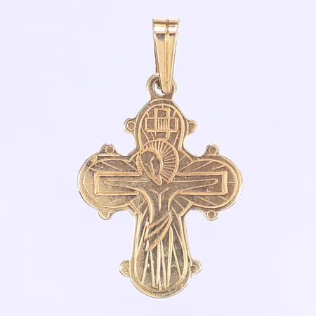 Hänge krucifix 30x18mm 18K Vikt: 1,4 g