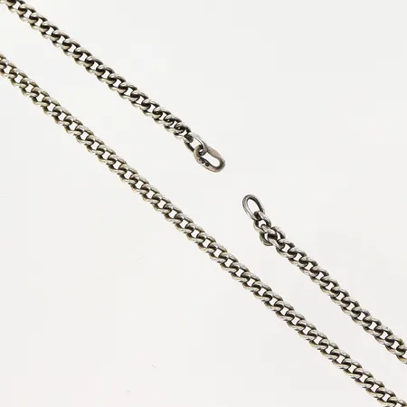 Kedja Pansar 40cm bredd 3,5mm, lås saknas, silver 835/1000 Vikt: 11,5 g