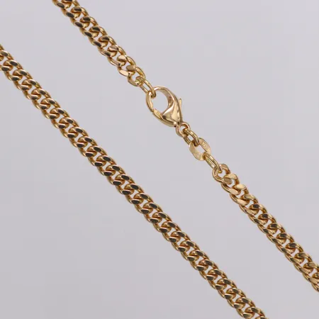 Kedja Pansar Guldfynd längd 50cm, bredd 3,7mm, 18K  Vikt: 27,2 g