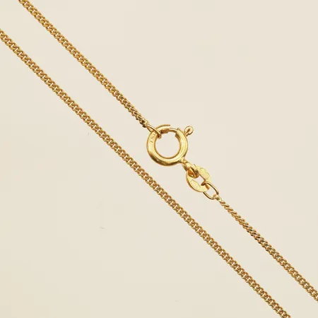 Kedja Pansar 50cm bredd 1,3mm 18K Vikt: 3,8 g