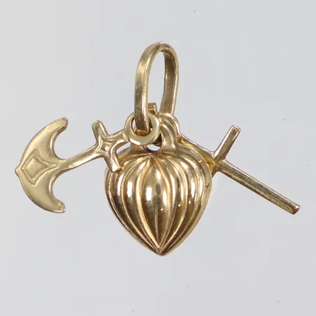 Hänge Tro hopp och kärlek, ca 15x7mm, 18K Vikt: 1,1 g