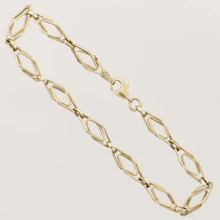 Armband längd 20cm, bredd 5,8mm, 18K  Vikt: 4,1 g