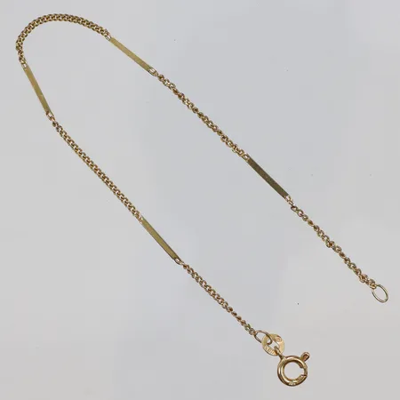Armband Pansar, längd 18,5cm, bredd 1-2mm, små defekter, 18K Vikt: 2,1 g