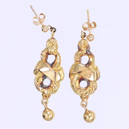 Ett par örhängen defekta 18K Vikt: 2,8 g