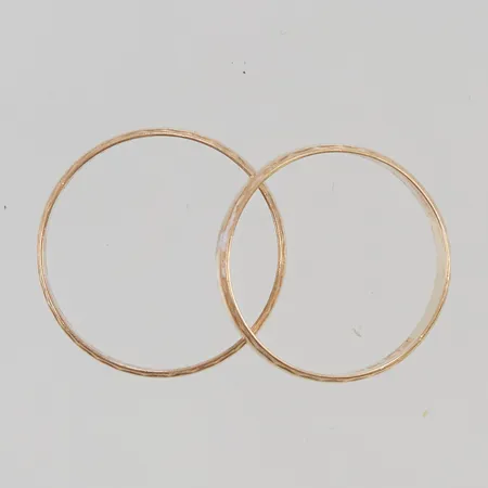 2 Ringar, gravyr, 18K 3,5g.