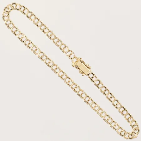 Armband Bismarck längd 19,5cm, bredd 3,8mm GHA 18K Vikt: 5 g