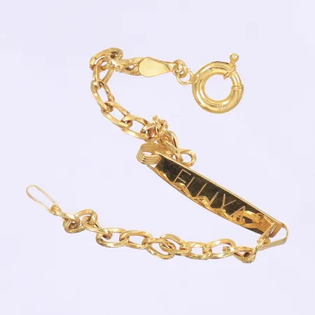Armband defekt/personlig gravyr, 21K Vikt: 3,7 g