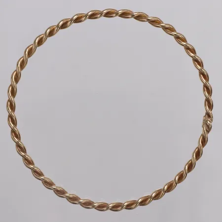 Armring Tvinnat ca Ø65mm, bredd 3,4mm, 14K  Vikt: 15,1 g