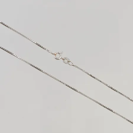 Kedja Venezia 38cm bredd 1mm vitguld 18K 2,8g.